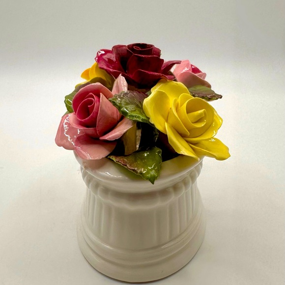 Crown Staffordshire Floral Arrangement June 1974-Multicolored-perfect condition - Picture 4 of 8